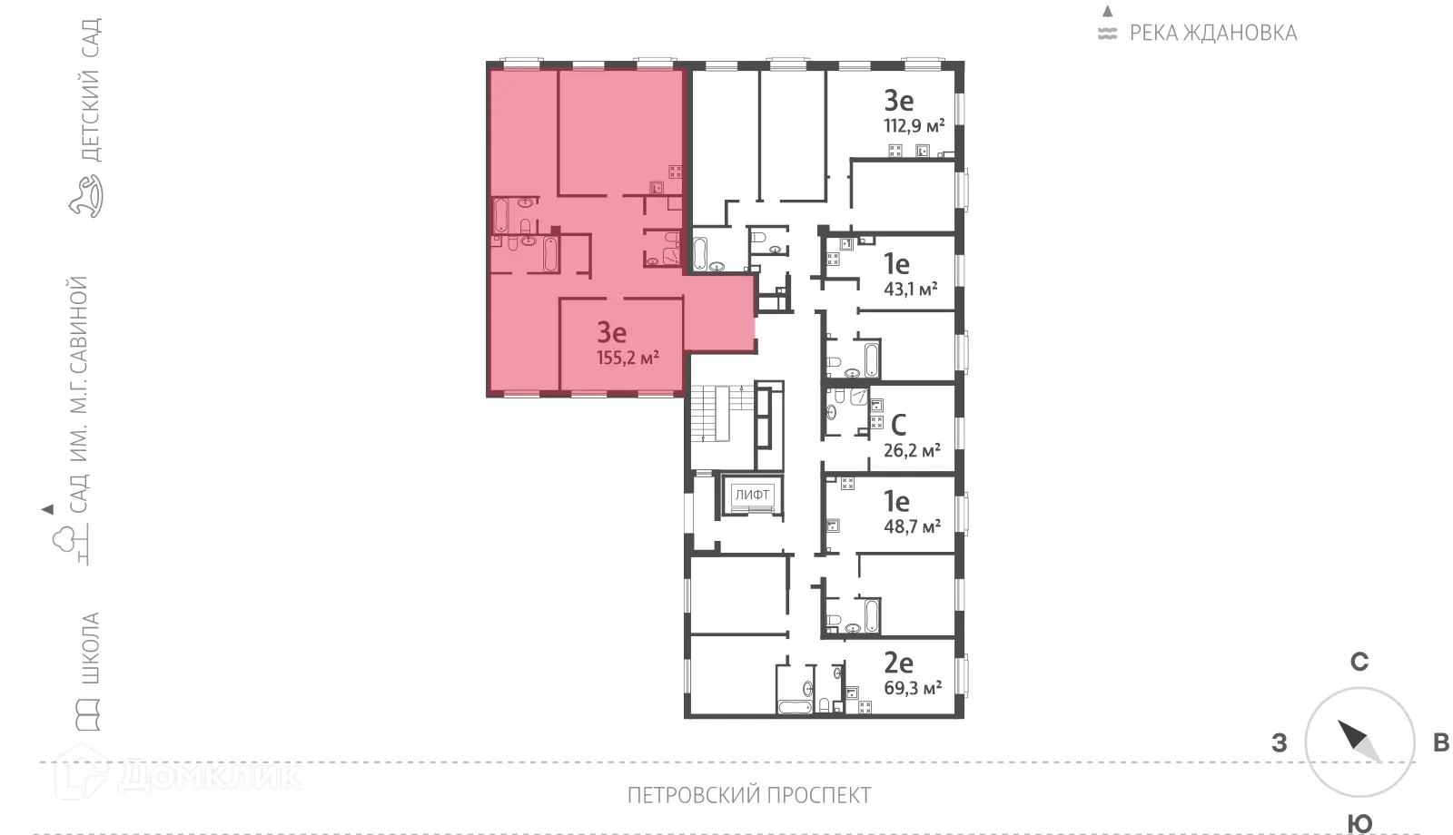 Фото квартиры в ЖК "NEVA HAUS (НЕВА ХАУС)"