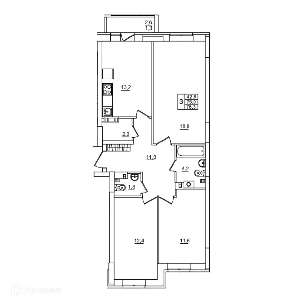 Фото квартиры в ЖК Сталь