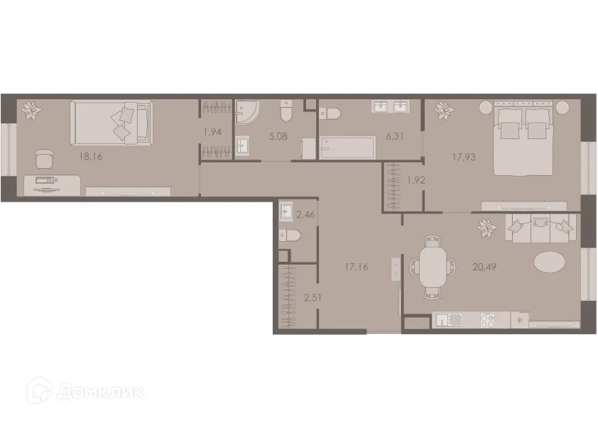 Фото квартиры в ЖК Северная корона