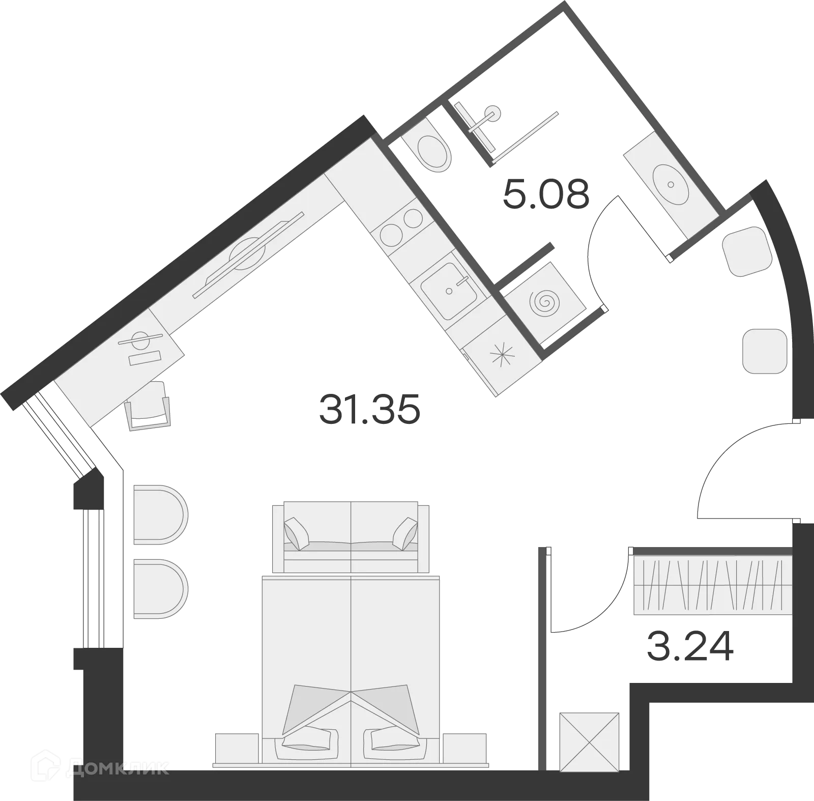 Фото квартиры в ЖК GloraX Заневский