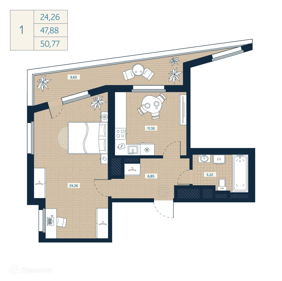 Фото квартиры в ЖК "Belevsky Club (Белевский Клуб)"