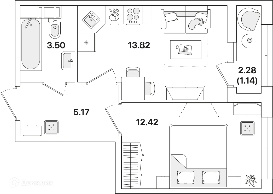 Фото квартиры в ЖК Академик