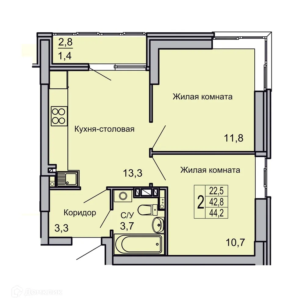 Фото квартиры в ЖК Засекин