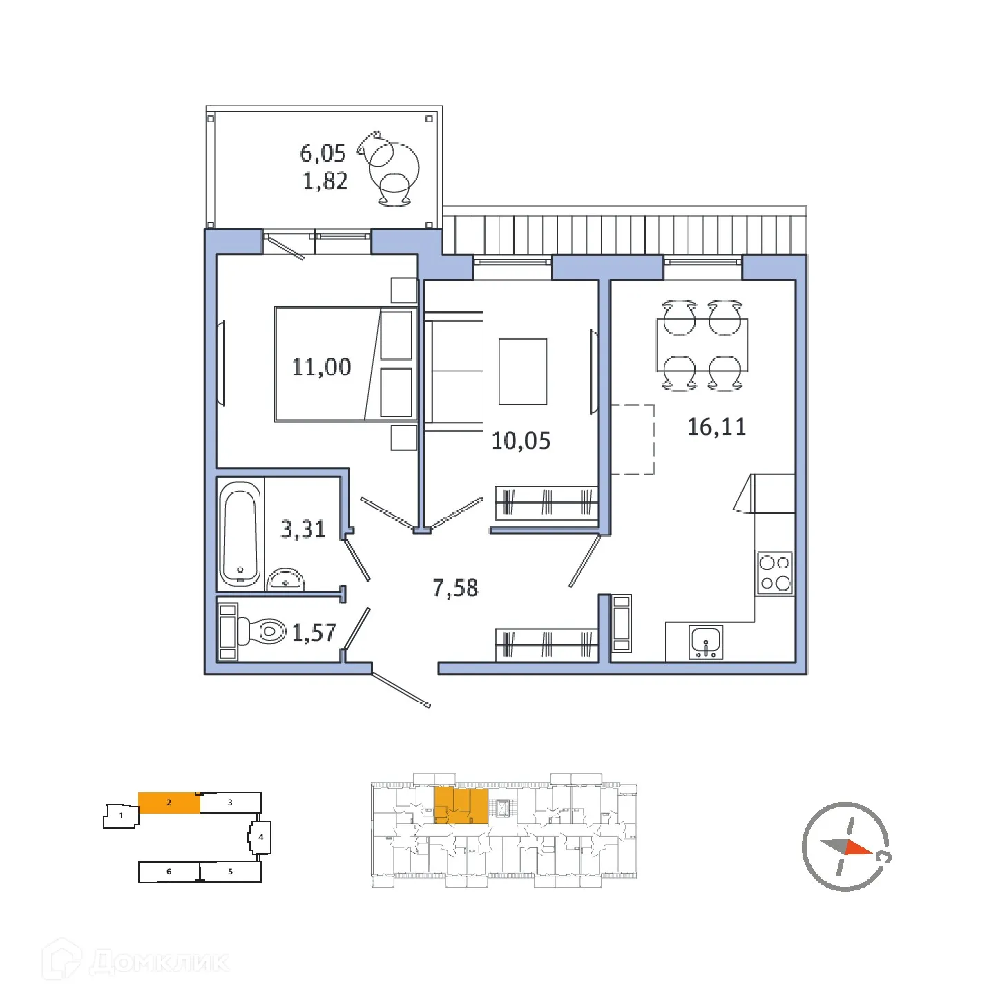 Фото квартиры в ЖК ЮТТЕРИ