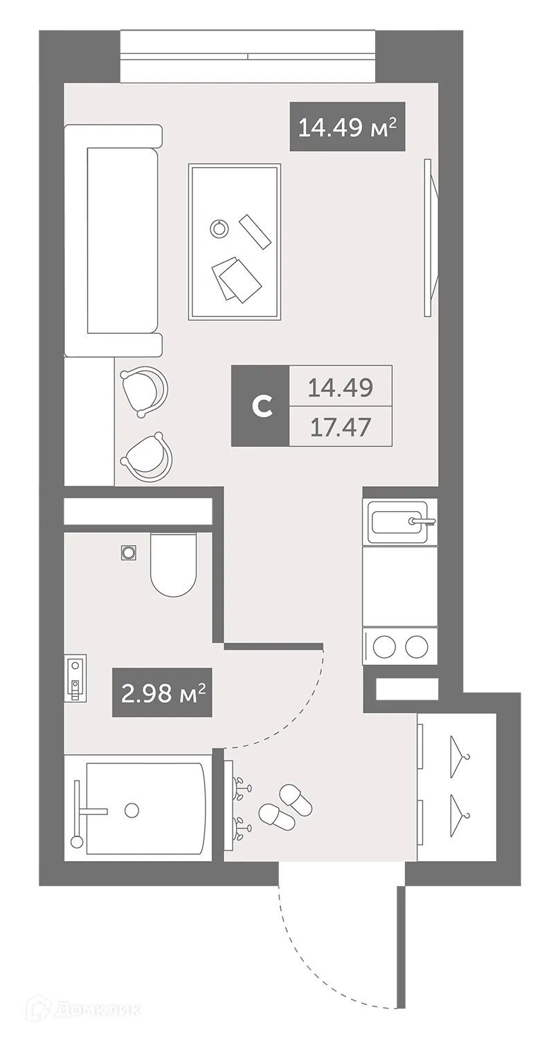 Фото квартиры в ЖК Zoom Черная Речка