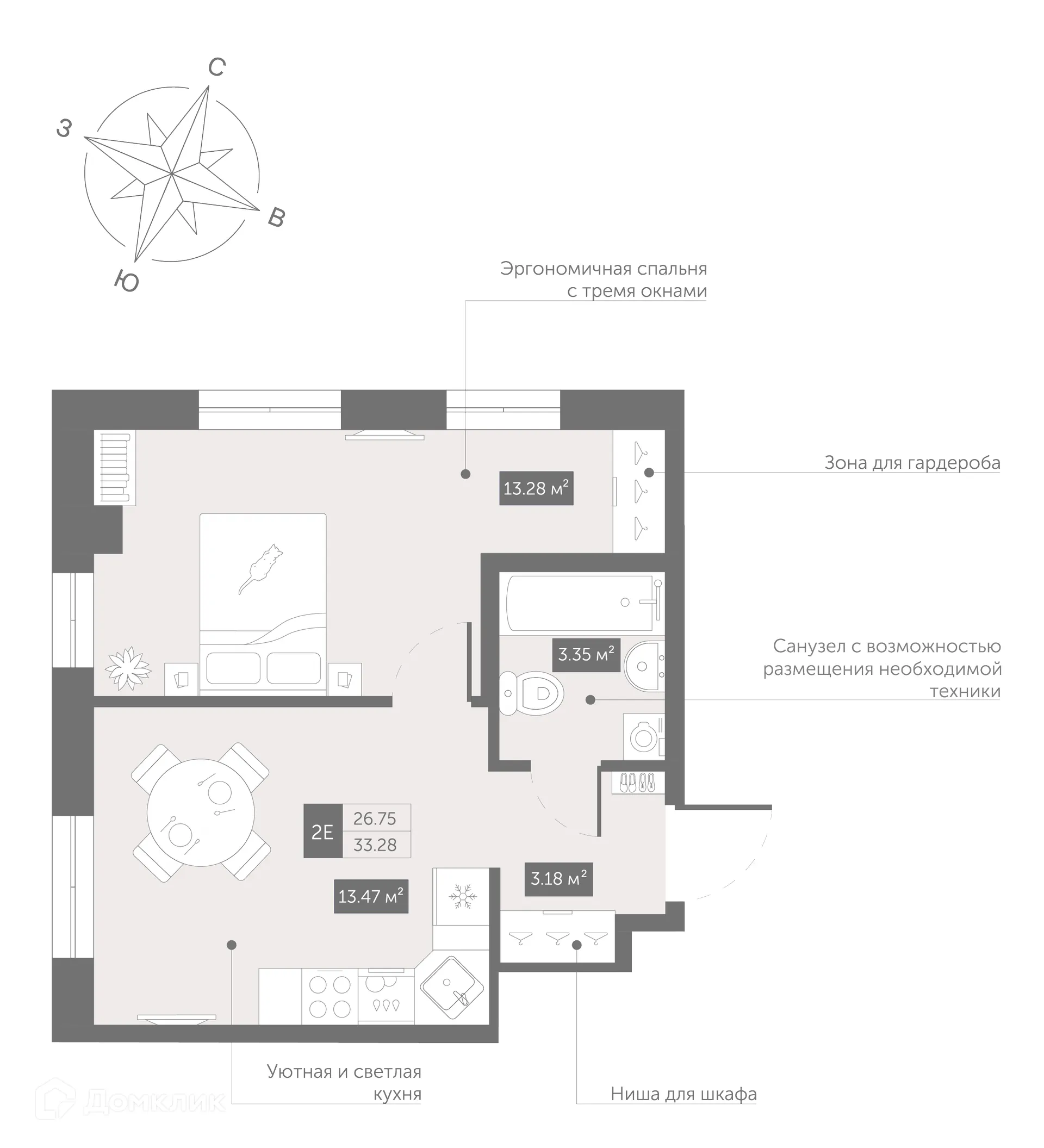 Фото квартиры в ЖК Zoom Черная Речка