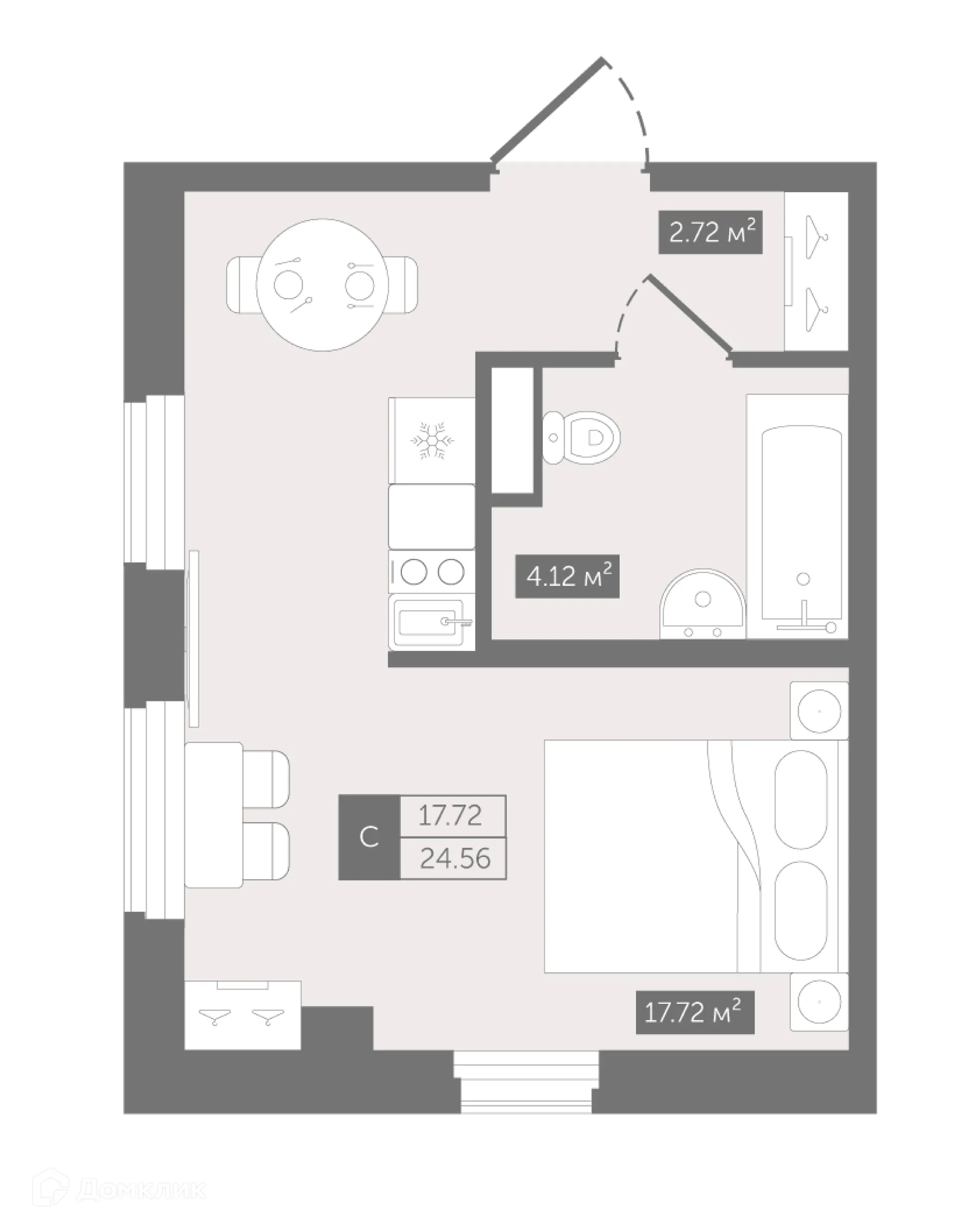 Фото квартиры в ЖК Zoom Черная Речка