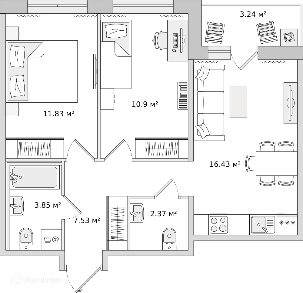Фото квартиры в ЖК "Parkolovo (Парколово)"