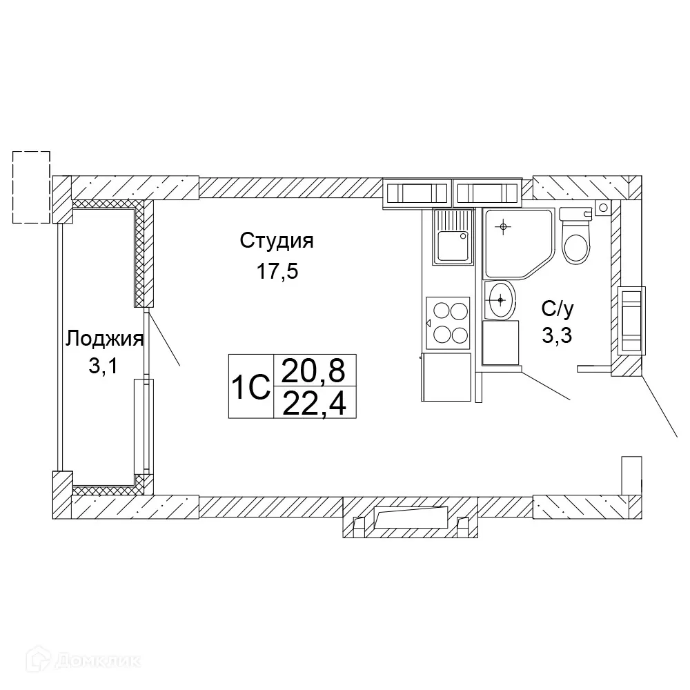 Фото квартиры в ЖК Колизей