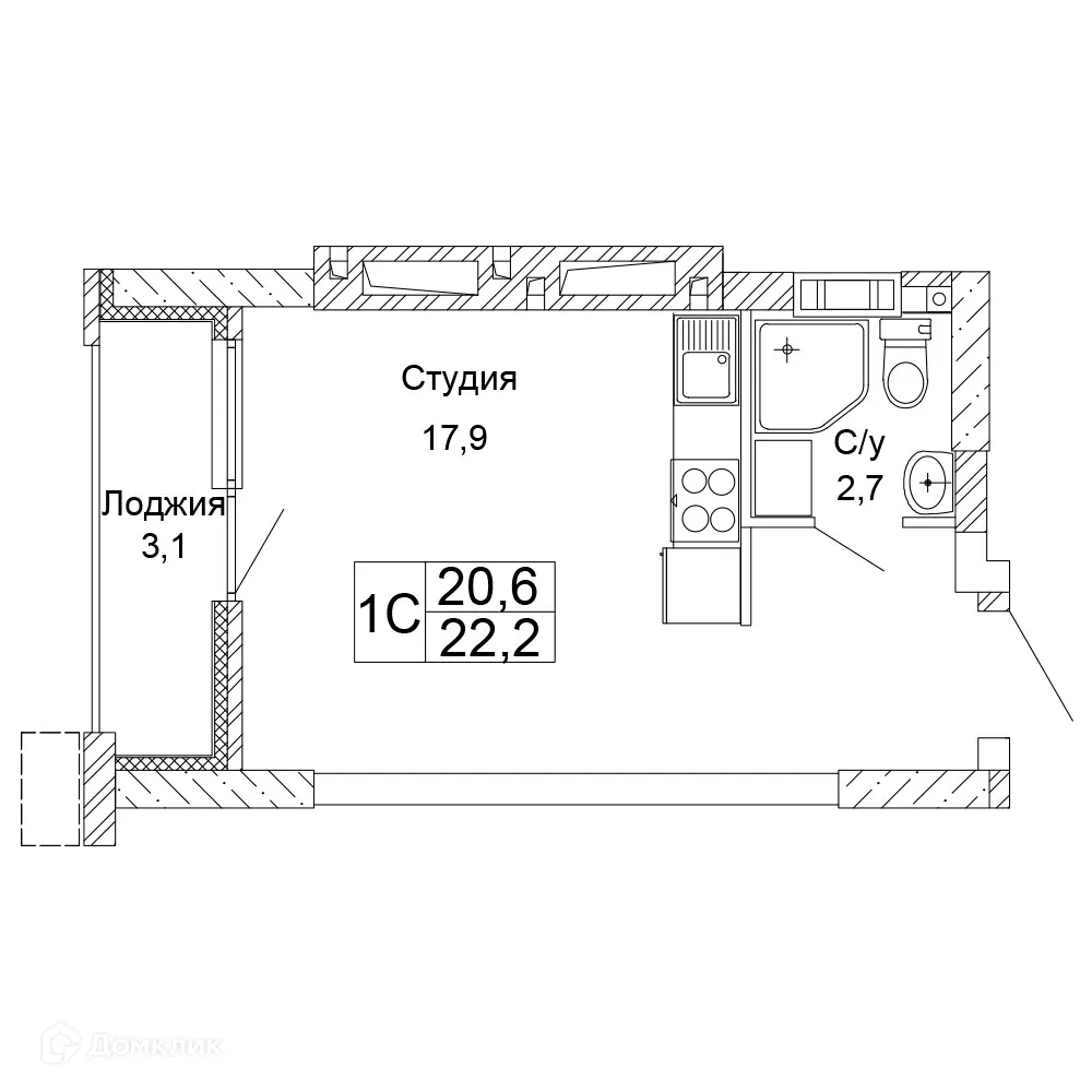 Фото квартиры в ЖК Колизей