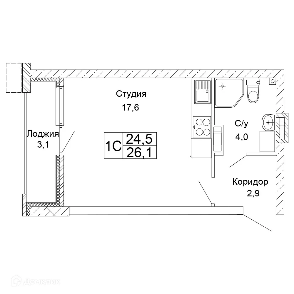 Фото квартиры в ЖК Колизей