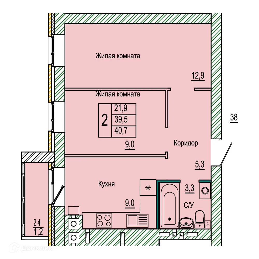 Фото квартиры в ЖК Колизей