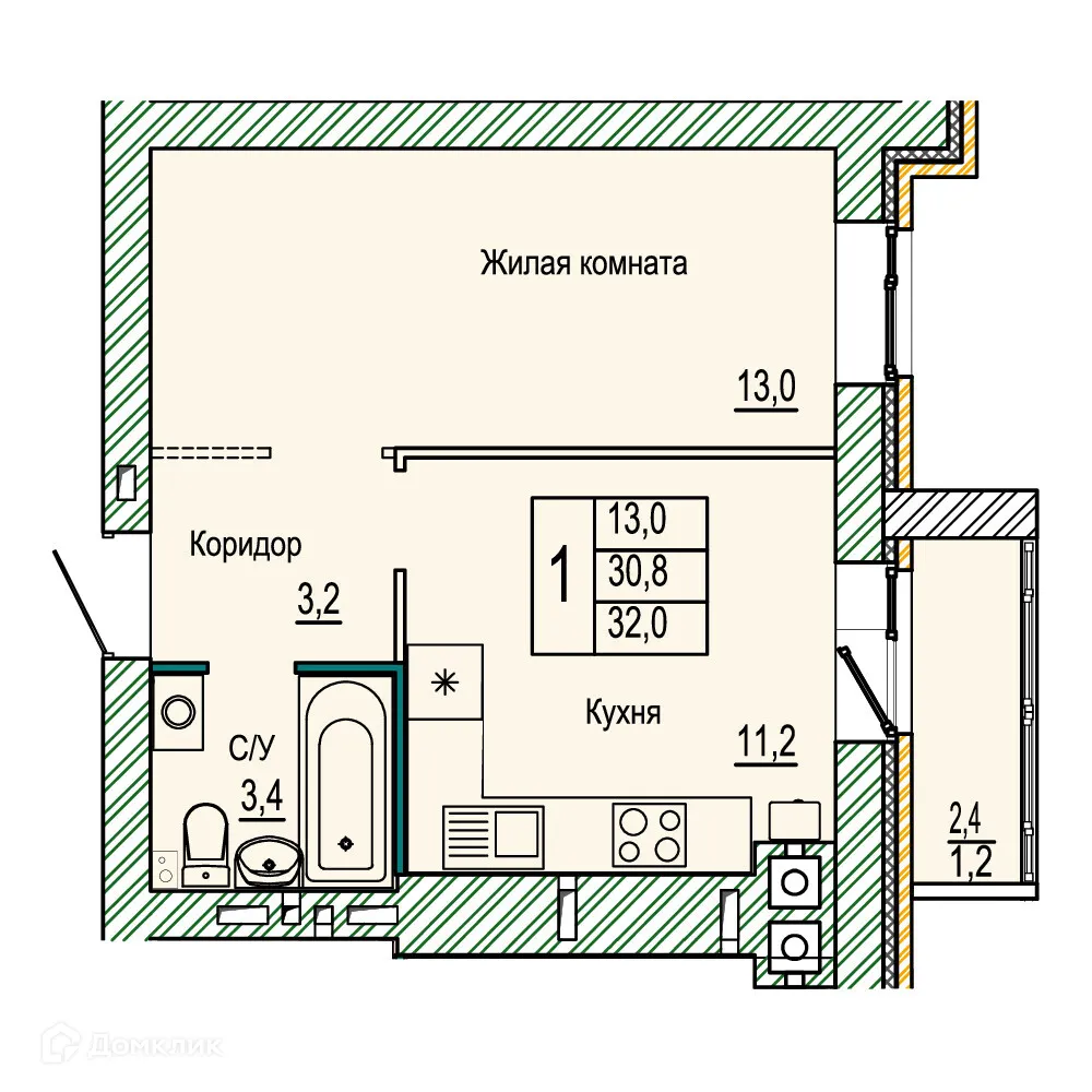 Фото квартиры в ЖК Колизей