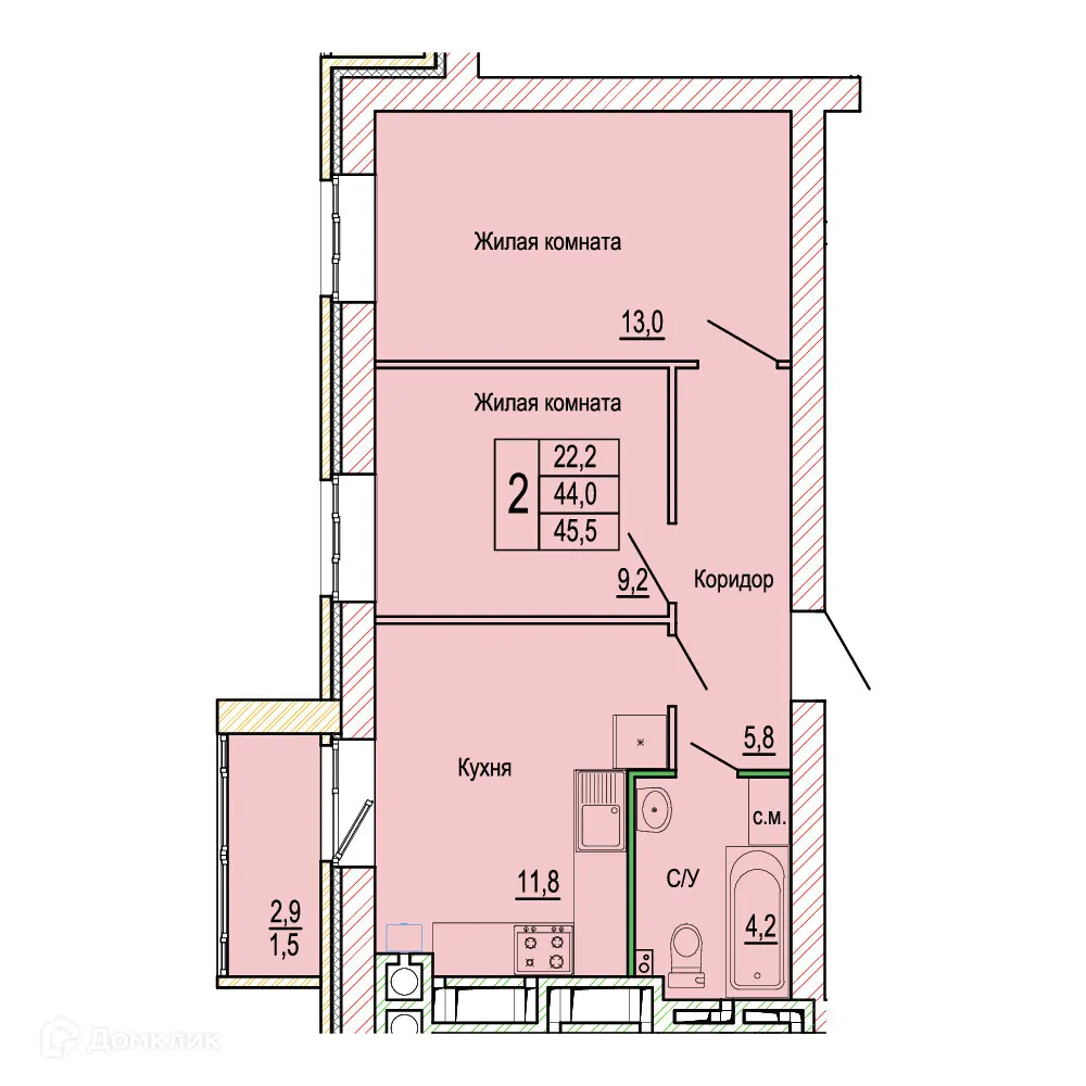 Фото квартиры в ЖК Колизей