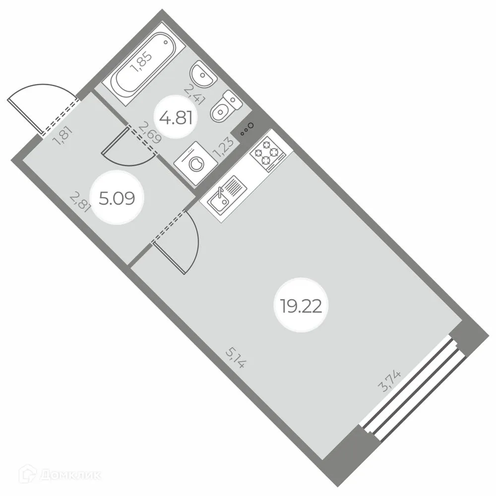 Фото квартиры в ЖК "Огни Залива"