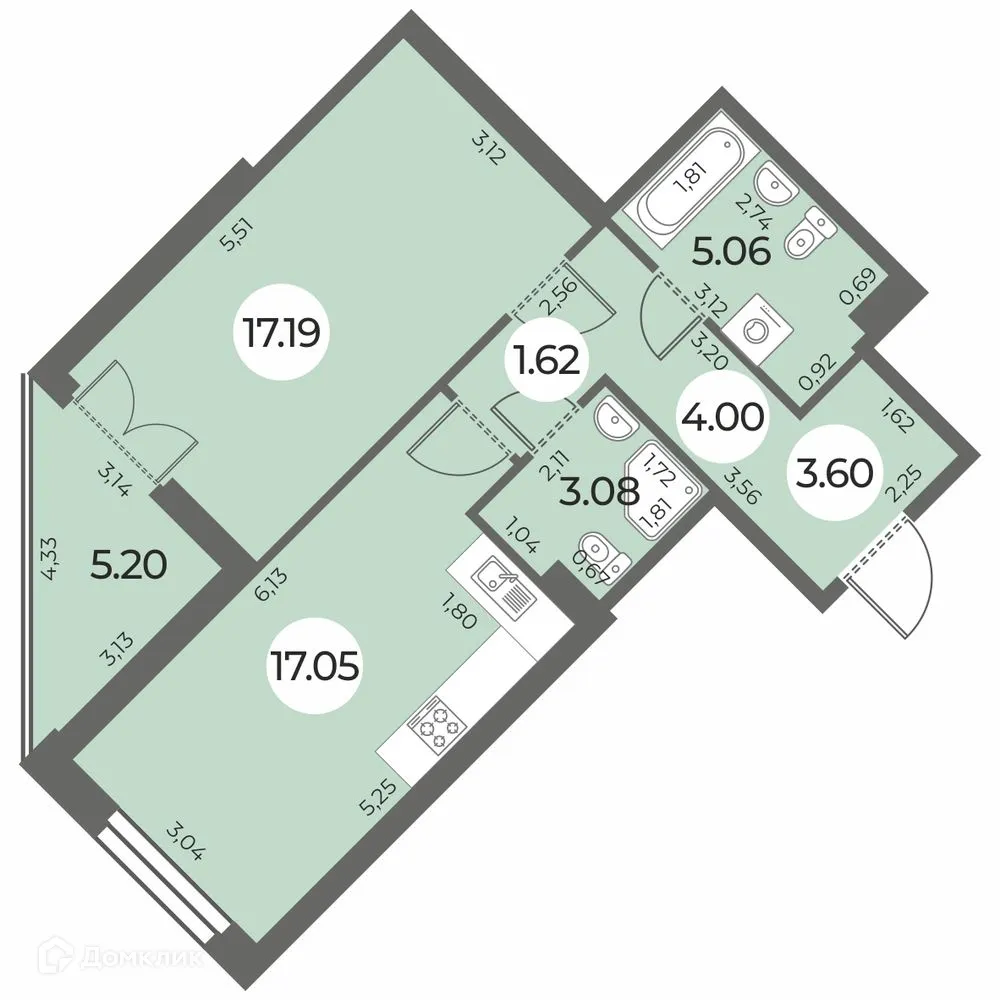 Фото квартиры в ЖК "Огни Залива"