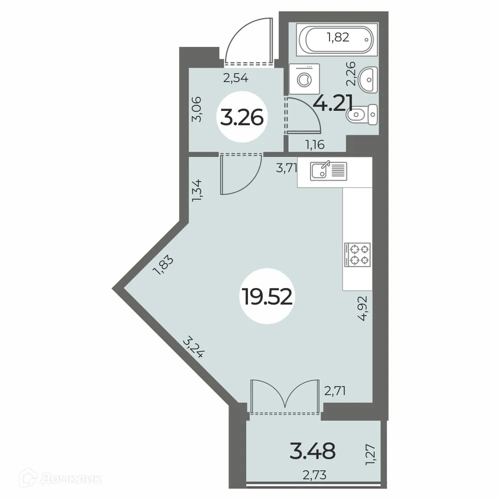Фото квартиры в ЖК "Огни Залива"