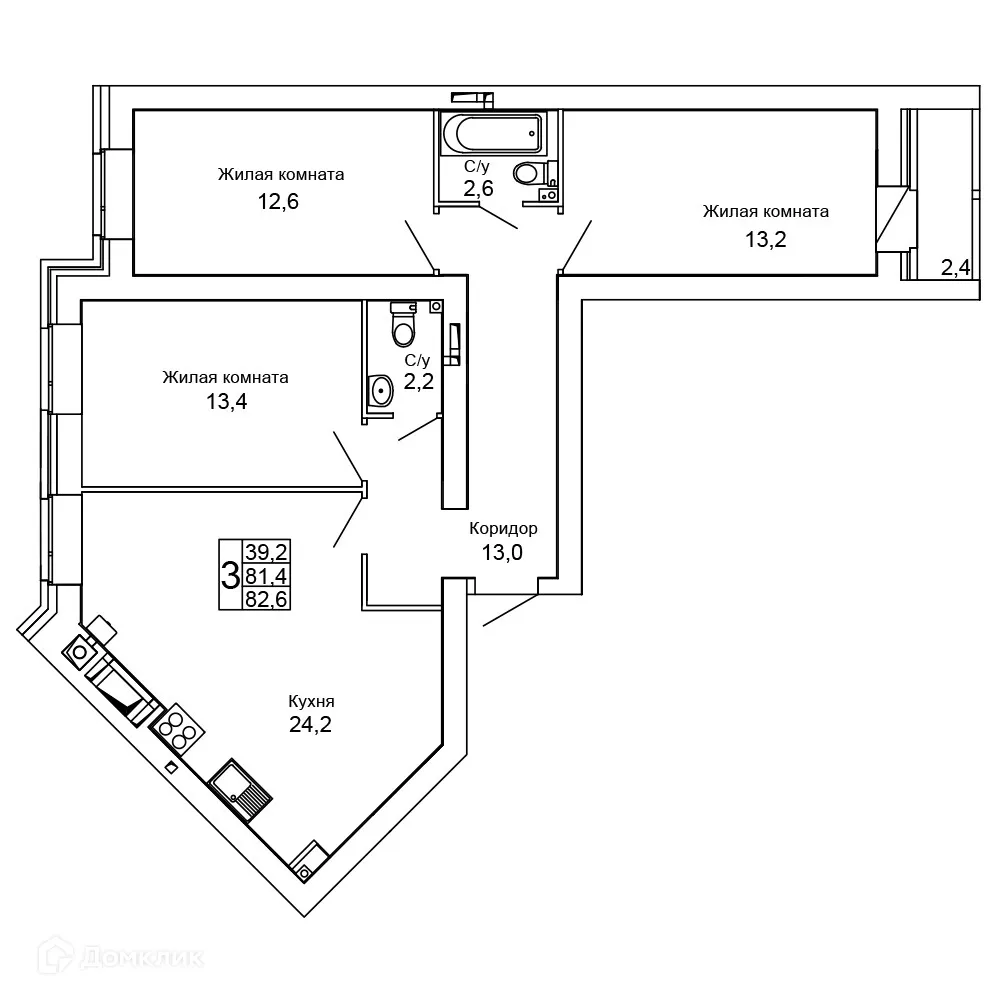 Фото квартиры в ЖК Колизей