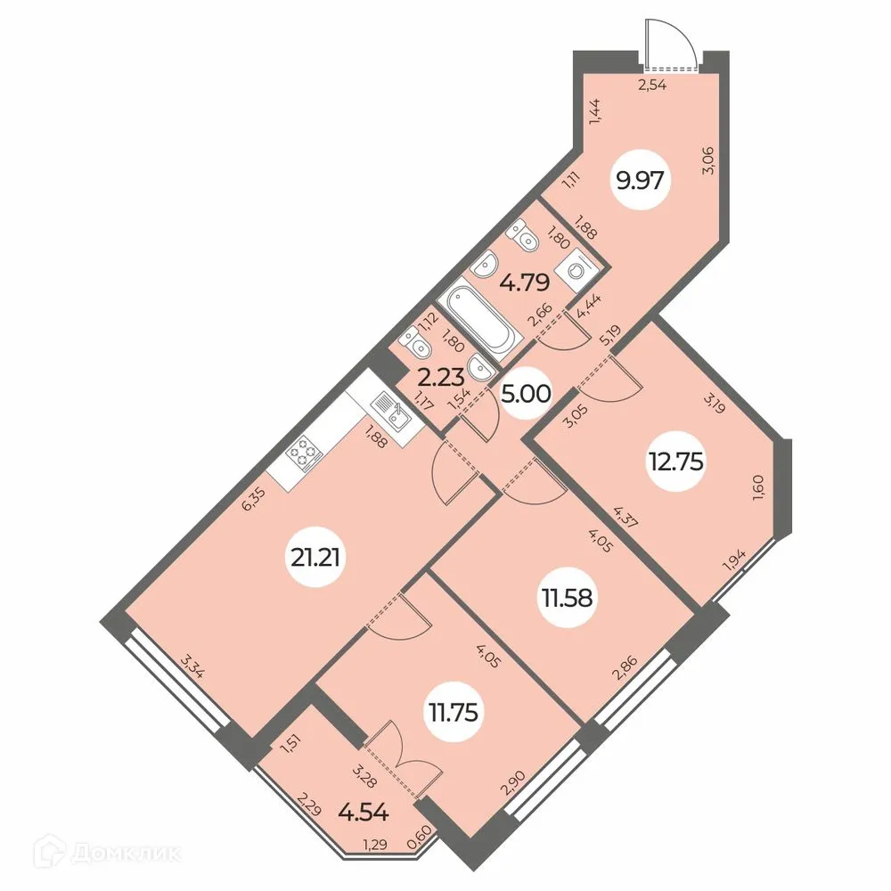 Фото квартиры в ЖК "Огни Залива"