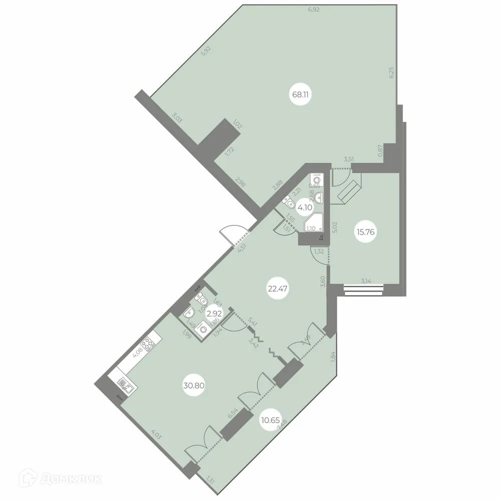 Фото квартиры в ЖК "Огни Залива"