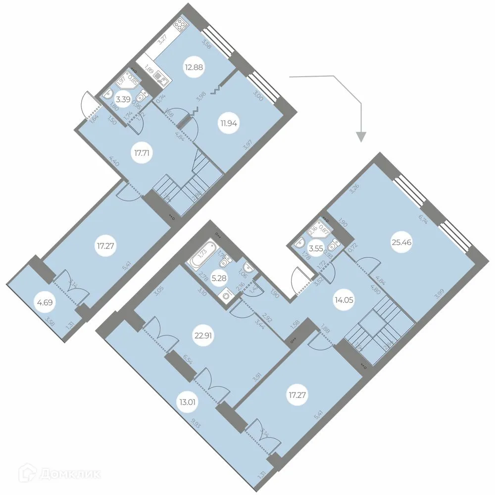 Фото квартиры в ЖК "Огни Залива"