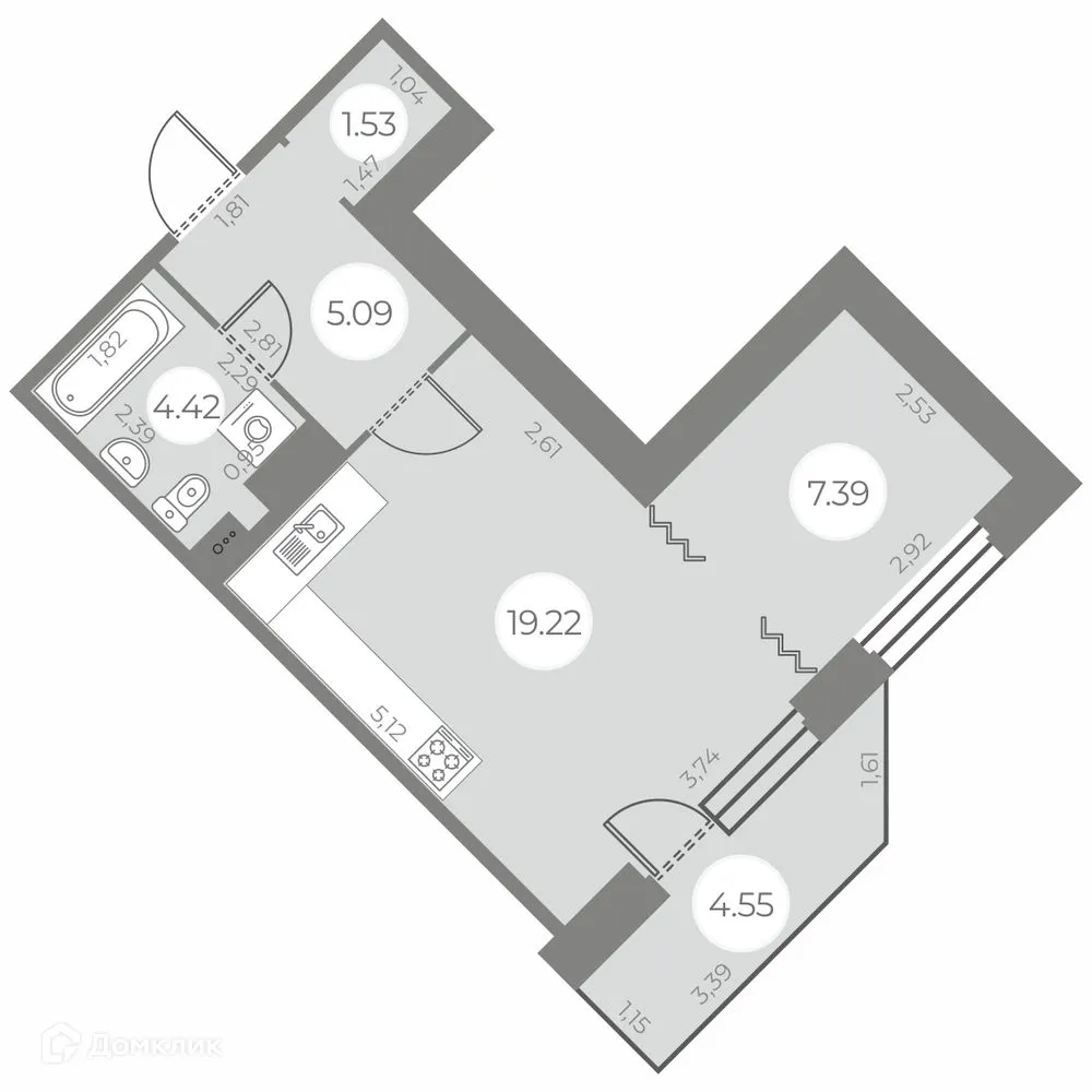 Фото квартиры в ЖК "Огни Залива"