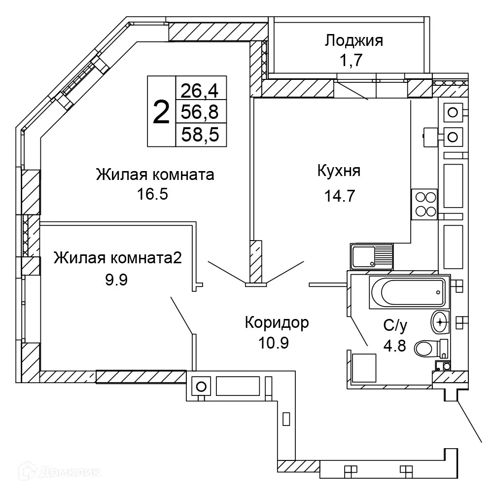 Фото квартиры в ЖК Колизей