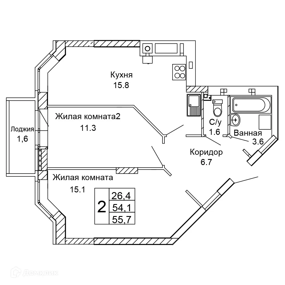 Фото квартиры в ЖК Колизей