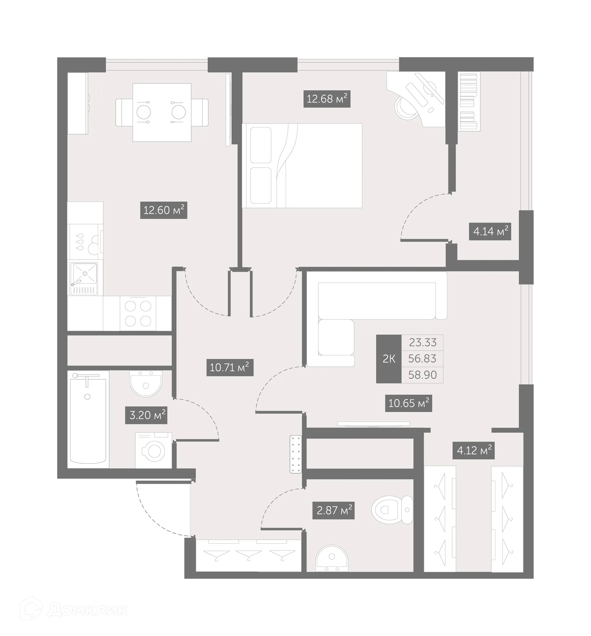 Фото квартиры в ЖК UP-квартал Новый Московский