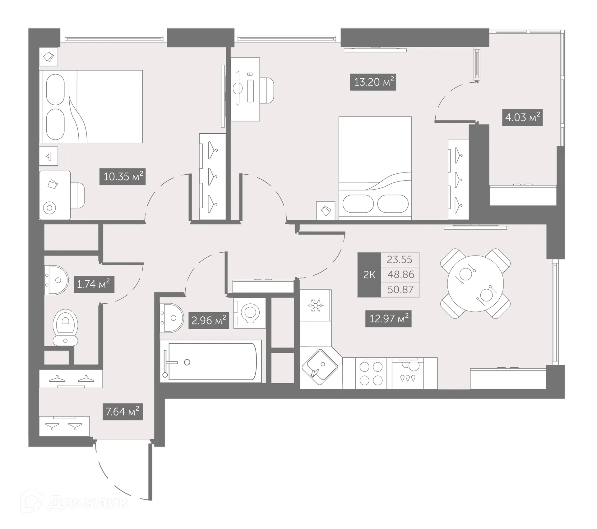 Фото квартиры в ЖК UP-квартал Новый Московский