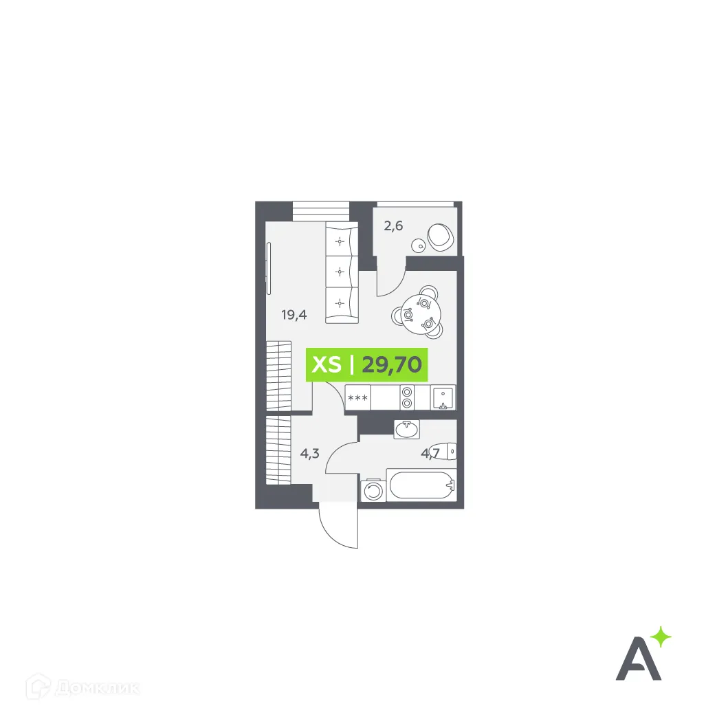 Фото квартиры в ЖК Аквилон Leaves (Аквилон Ливз)