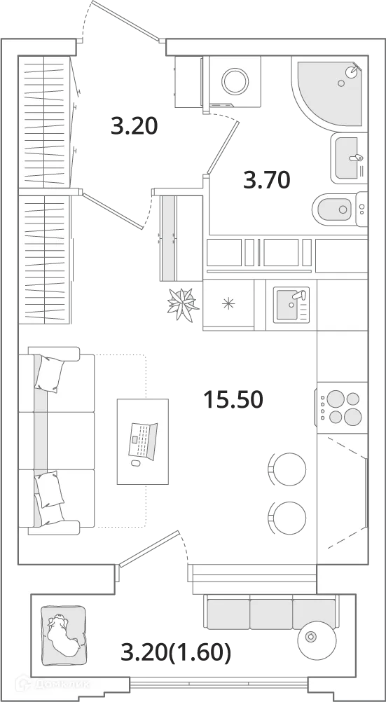Фото квартиры в ЖК "Тайм Сквер"