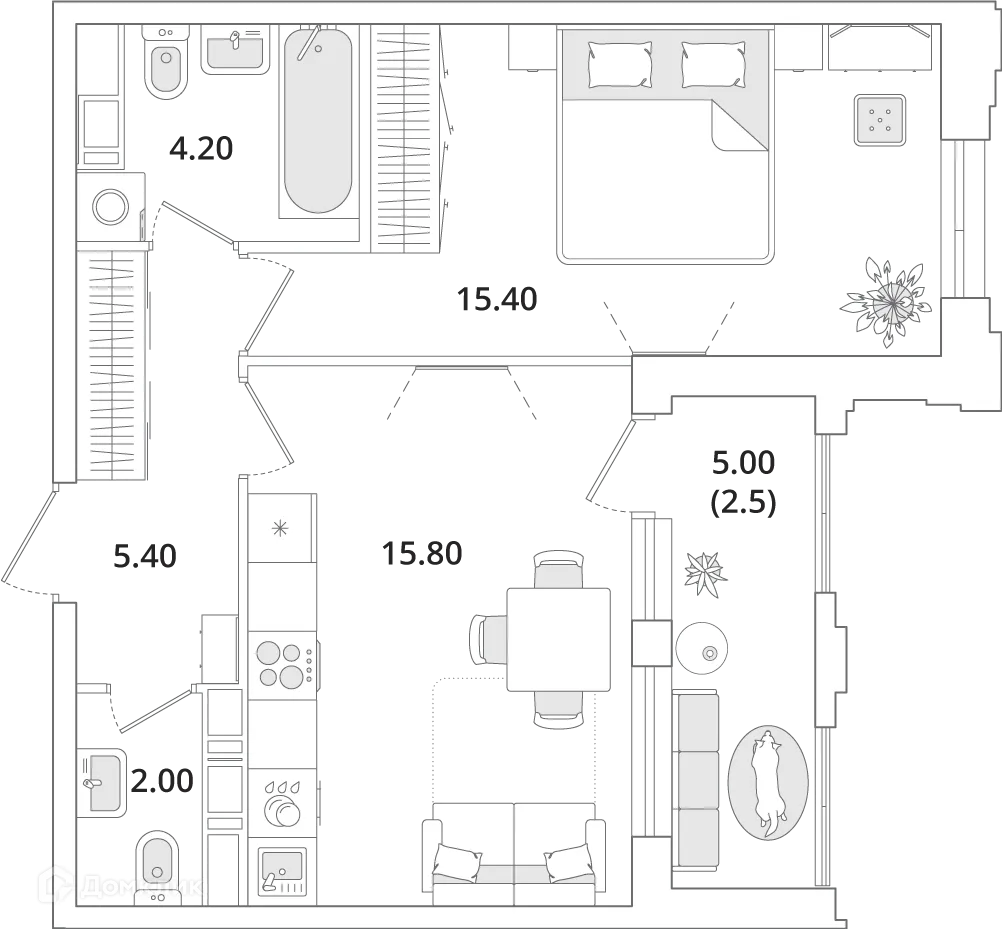 Фото квартиры в ЖК "Тайм Сквер"