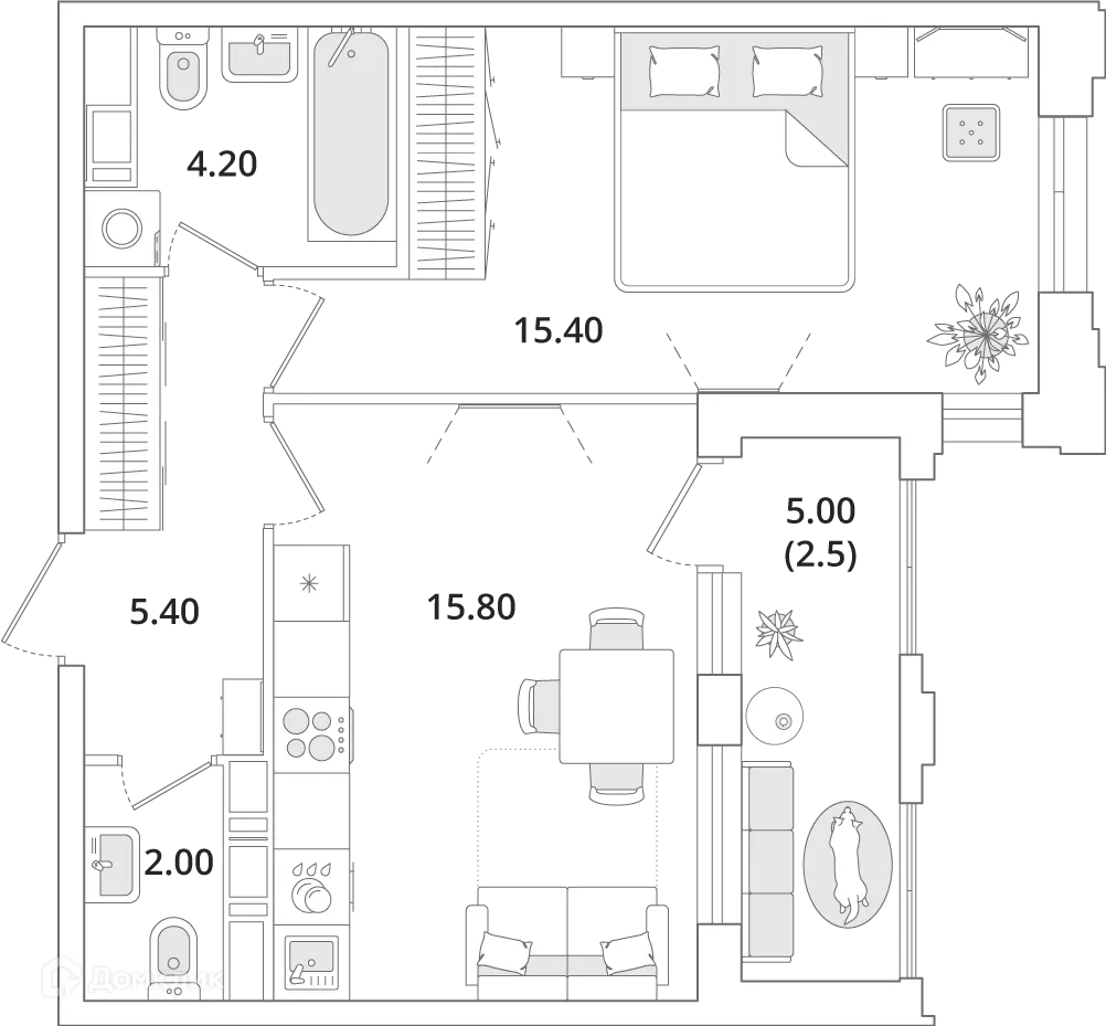 Фото квартиры в ЖК "Тайм Сквер"