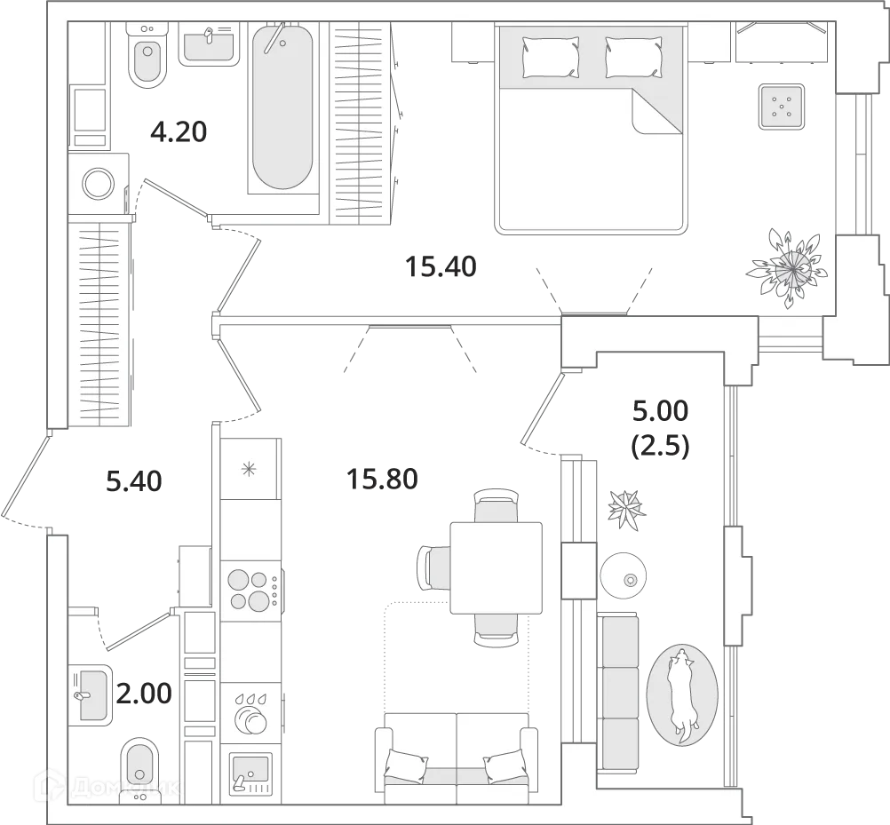 Фото квартиры в ЖК "Тайм Сквер"
