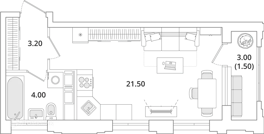 Фото квартиры в ЖК "Тайм Сквер"