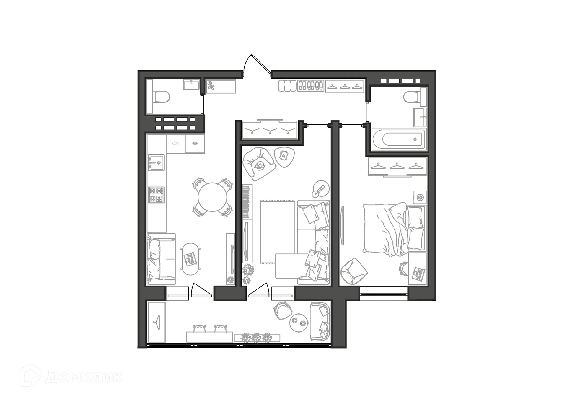 Фото квартиры в ЖК Квартал