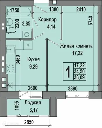 Фото квартиры в ЖК Долина