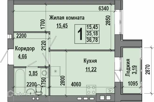 Фото квартиры в ЖК Долина