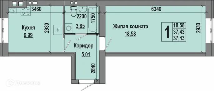 Фото квартиры в ЖК Долина