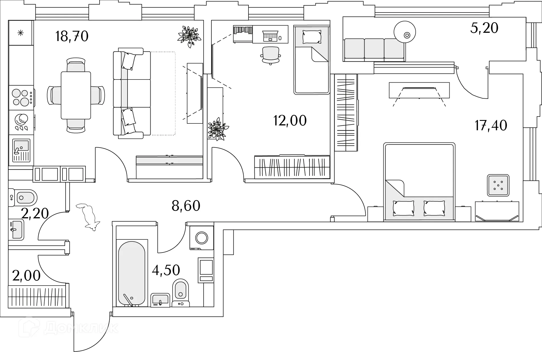 Фото квартиры в ЖК "Тайм Сквер"