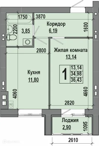 Фото квартиры в ЖК Долина