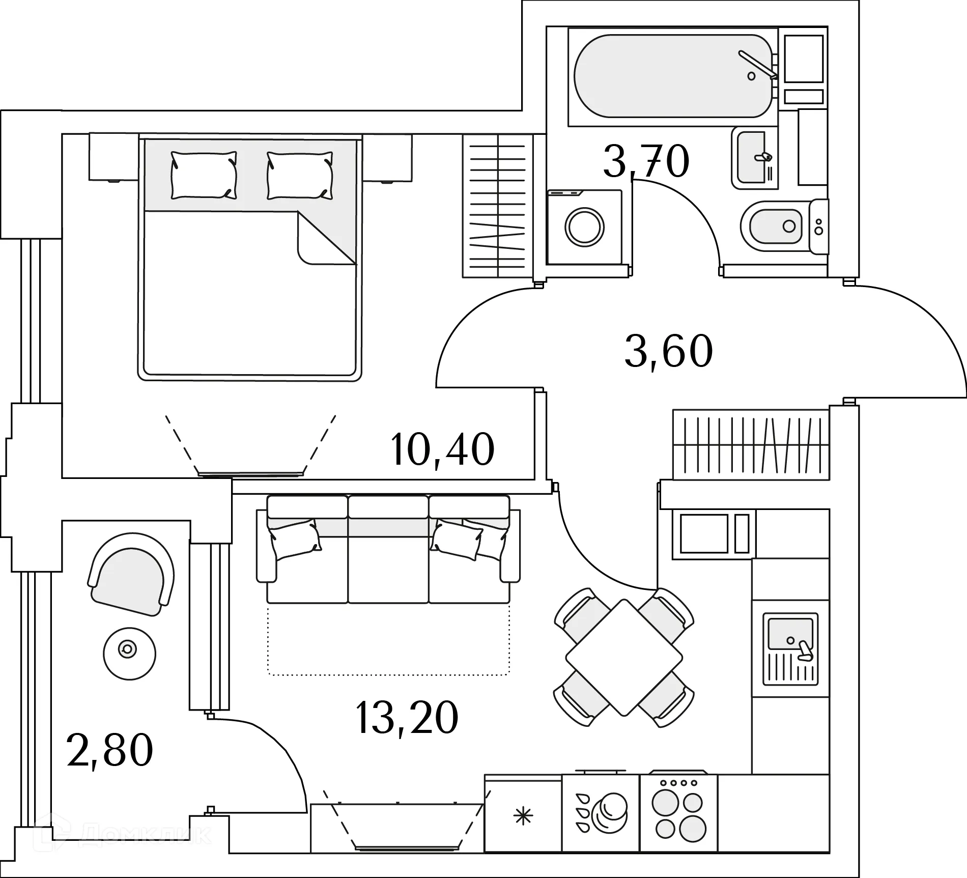 Фото квартиры в ЖК "Тайм Сквер"