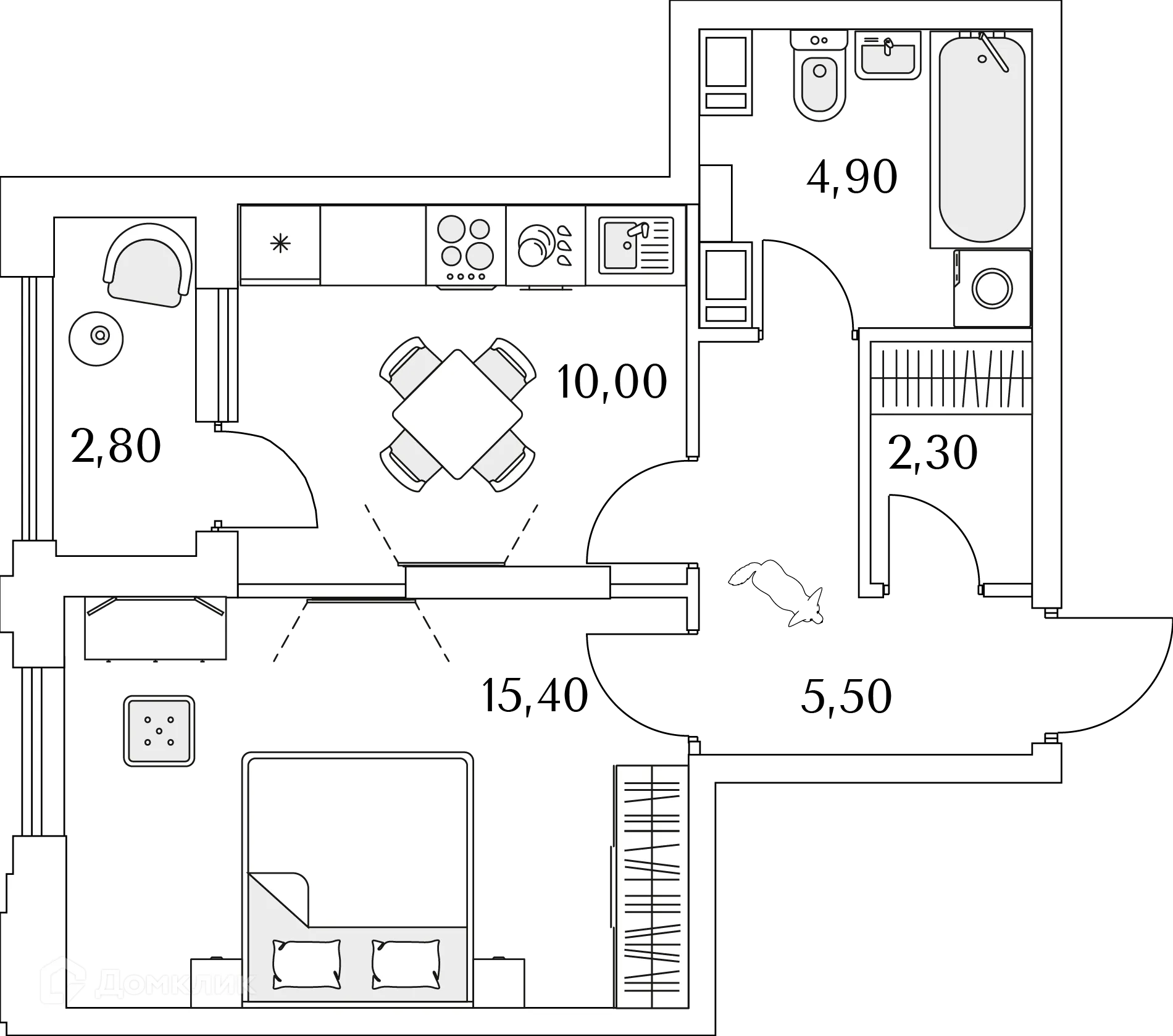Фото квартиры в ЖК "Тайм Сквер"