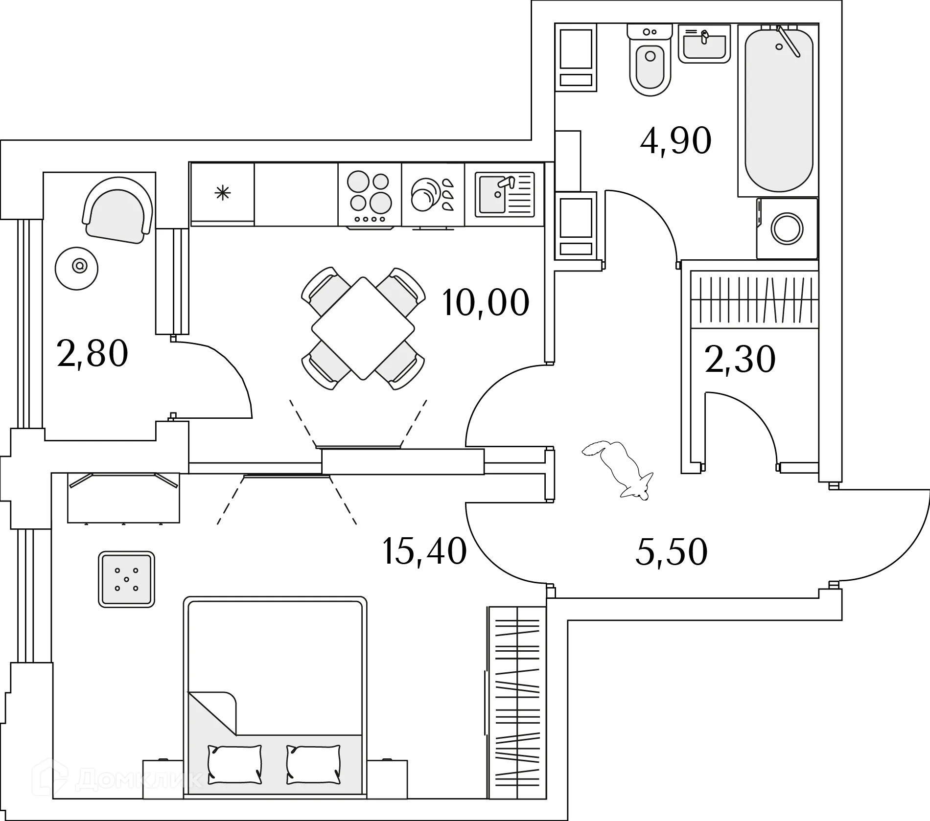 Фото квартиры в ЖК "Тайм Сквер"