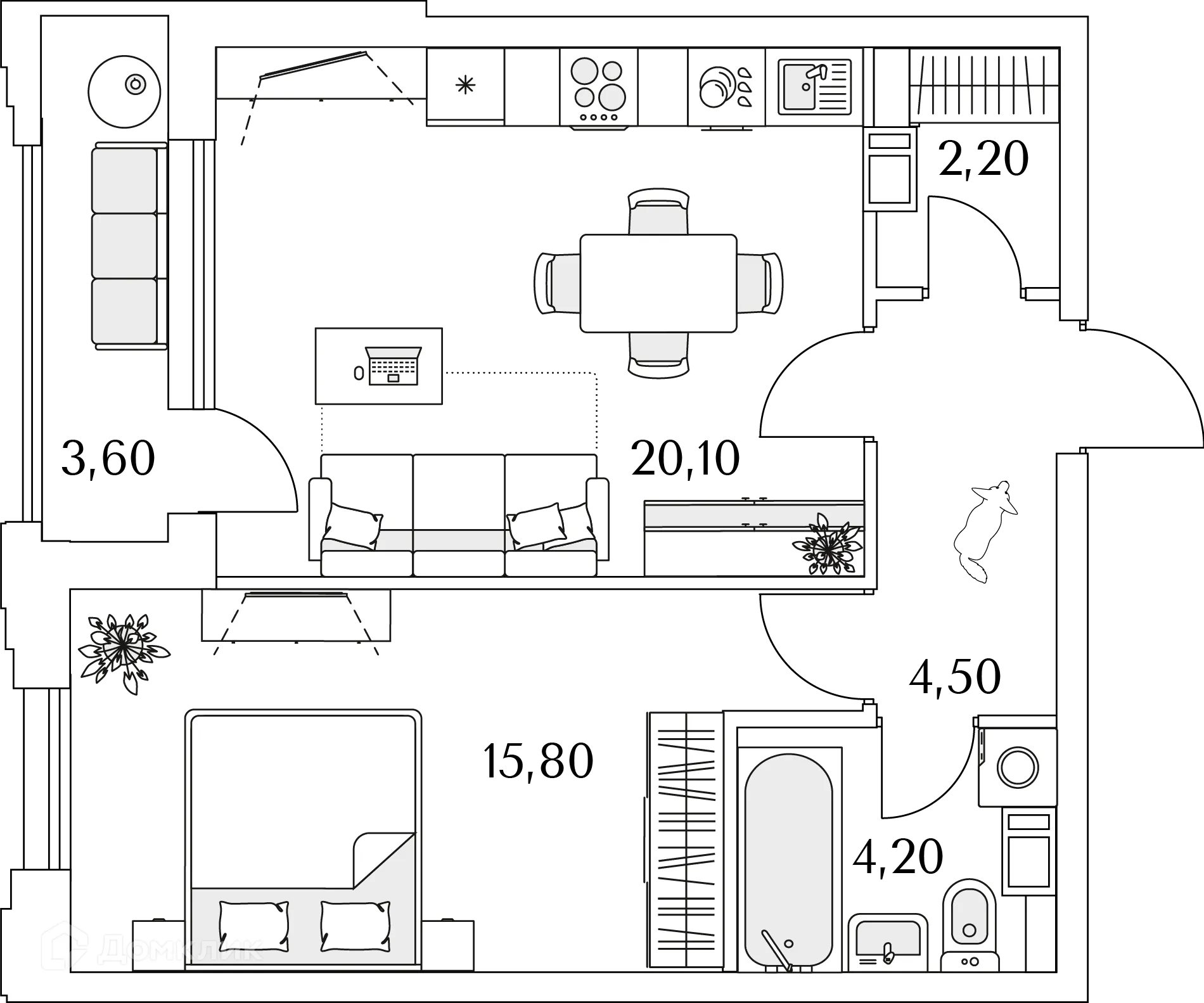 Фото квартиры в ЖК "Тайм Сквер"