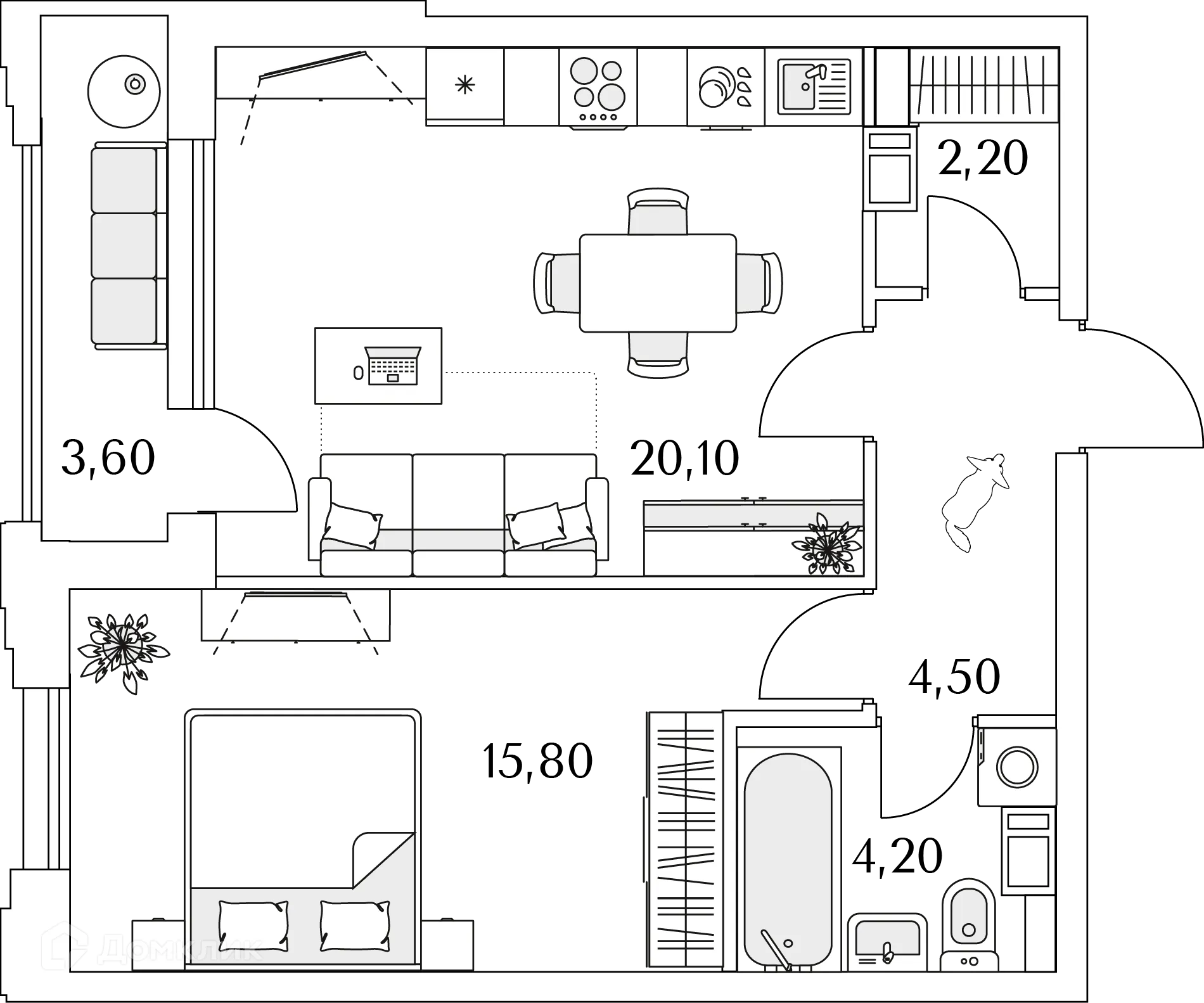 Фото квартиры в ЖК "Тайм Сквер"