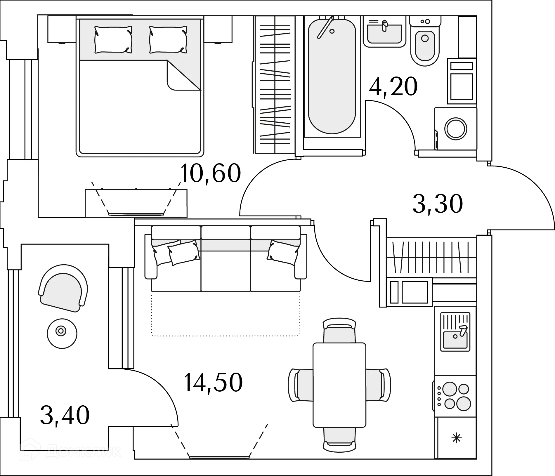 Фото квартиры в ЖК "Тайм Сквер"