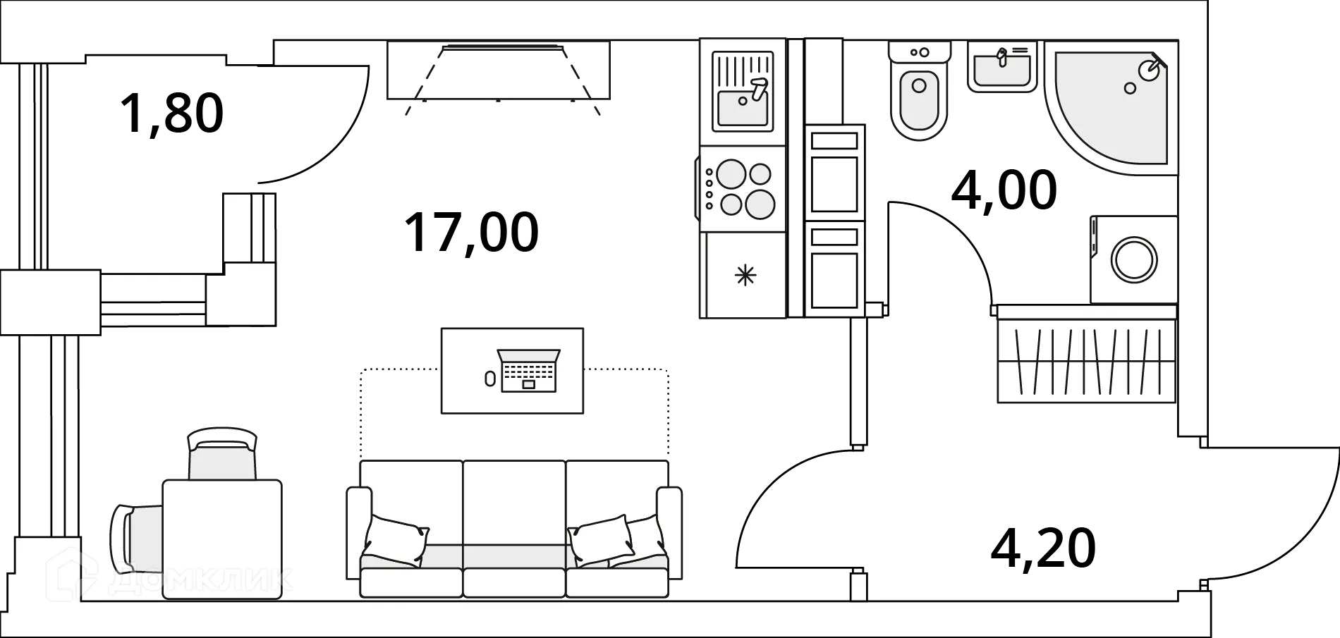 Фото квартиры в ЖК "Тайм Сквер"