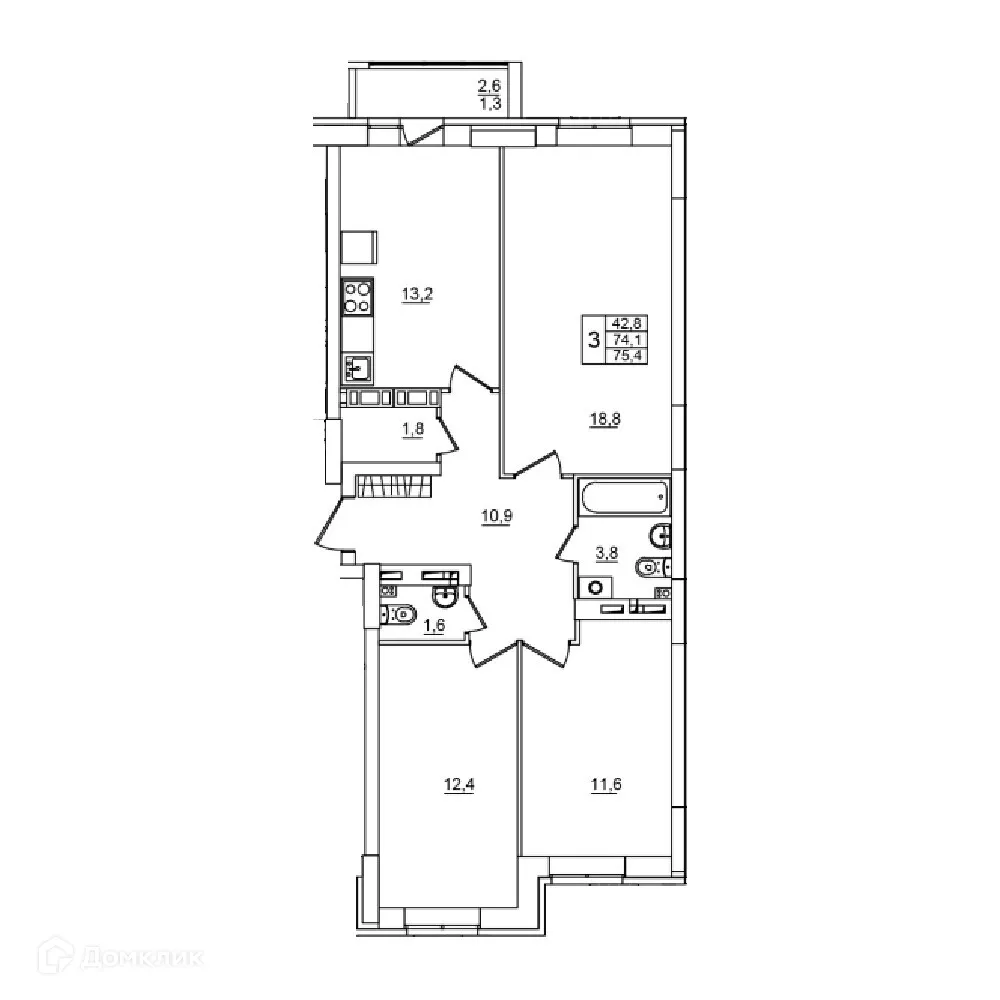 Фото квартиры в ЖК Сталь